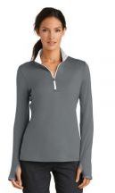 Nike Ladies 7.6-ounce, 93/7 polyester/spandex  Dri-FIT Stretch 1/2-Zip Cover-Up Pullover Jacket